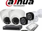 Dahua 4 Channel-FULL Colour & AUDIO-HDD 500GB With 17' Monitor