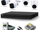 DAHUA 4PCS CCTV FULL COLOR CAMERA FULLSETUP