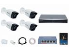 DAHUA 4PCS FULL COLOR CAMERA FULLSETUP