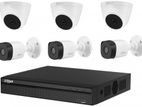 DAHUA 6-Pcs Set CCTV CAMERA PACKAGE with All Accessories