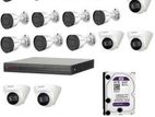 Dahua CCTV Camera 16 Pcs with XVR Packages & Full Accessories