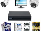 Dahua Full Color 2 CCTV Package with Monitor