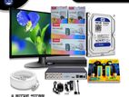Dahua Full Color 4 CCTV Package with Monitor