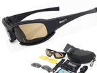 Daisy X7 Polarized Military 4 Lenses Army Sunglasses Full Box New