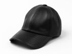 Dark Casual Leather Cap
