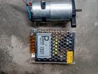 dc motor & power supply