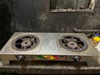ডাবল বার্নার গ্যাস স্টোভ/ গ্যাসের চুলা