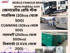 ডিজেল জেনারেটর Sales Servicing Spare Parts নতুন and Fan 30 KW