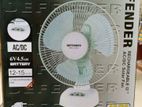 DEFENDER RECHARGEABLE FAN (DP-2912)/AC/DC/ Charger