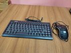 DELL mini keyboard and HP gaming mouse