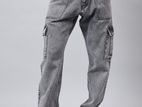 Denim Cargo Mobile Pants