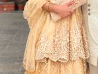 Designer Golden lehenga Gown