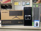 Desktop Computer_New 19"Monitor_DDR-3 PC_Ram 4GB_250GB HDD