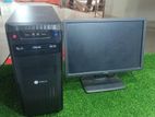Desktop Computer with 19" Dell monitor
