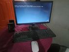 Desktop computer with monitor mouse keyboard