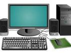 Desktop PC | 1000GB HDD / 128GB SSD & 4GB RAM এবং HP 19"LED
