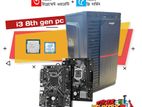 Desktop PC Core i3 8th Generation with 3 Years Replacement Warranty