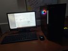Desktop Pc Full Setup with Hp 18.5 Inch Monitor