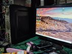 Desktop PC with monitor