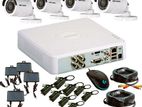 ধামাকা অফার CCTV Camera Package 4pcs/4ch/500gb