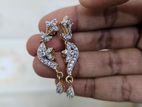 Diamond cut necklace & ear rings set