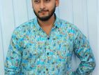 Digital Print Cotton Shirt