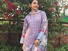 Digitally Printed Elegance Three Piece