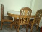 Dining table and chair