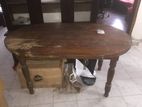 Dining Table made of Shegun Wood with 4 Chairs