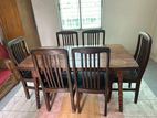 Dining table with 6 chairs..
