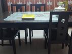 Dining table with 6 chairs