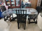 Dining Table With Glass And Chair