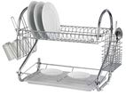 Dish Drying Rack, Stainless Steel Rack for Kitchen , 2 Tier