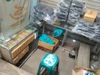 display racks, counter's