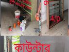 দোকানের পণ্য রাখার রেক এবং কাউন্টার