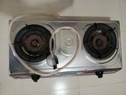 Double burner gas stove almost new