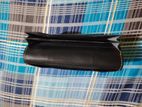 Double mobile chamber original leather long wallet