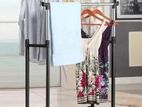 Double pole cloth rack