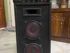 Double speaker sound box with awm