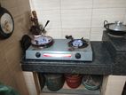 Double S.S. Auto Gas Stove 2- 04 SRB LPG ( RFL )