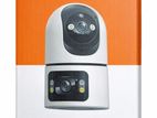 DQE02 Smart Camera, a dual-lens indoor security camera.