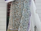 PURE COTTON BLOCK PRINT UNSTITCH 3PIC