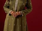 Olive Green Stylish Dress – একদম নতুন