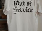 Drop shoulder T shirt.