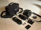 DSLR Camara & Canon T6 reble and 75-300mm lanss ( full set )