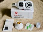 Dual Lens V380 Pro PTZ Bulb IP Night Vision Camera