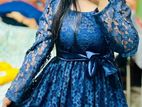 Dubai lace gaun
