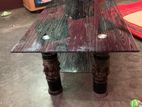 Duble glass T Table