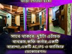 দুই রুমের সম্পূর্ণ রেডি অফিস ভাড়া দেওয়া হবে।