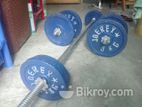 Dumbbell & Barbell Set 30 KG - Blue 10 " Stric 2pcs with 4 feet